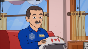 Commander Chris Hadfield in Diner